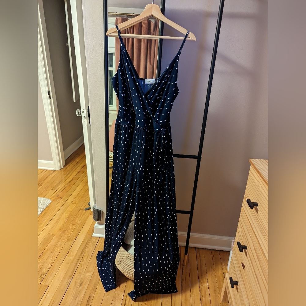 Kaileigh blue&white jumpsuit